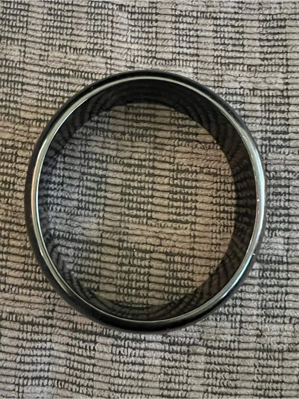 Vintage Rare Black Bakelite Bangle Bracelet!
